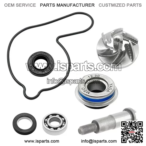 Water Pump Impeller Bearing Seal Shaft Kit for Honda TRX450R 2004 2005 2006-2009 - Image 2