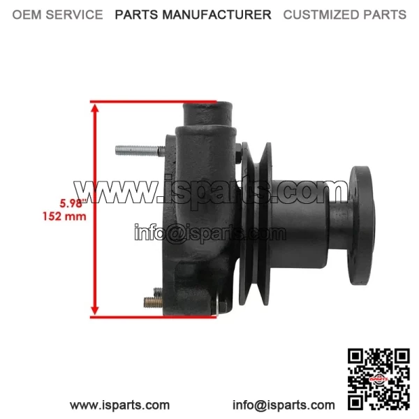 Water Pump w/ Pulley For Massey Ferguson 20 135 2135 230 235 245 739527M91 - Image 3