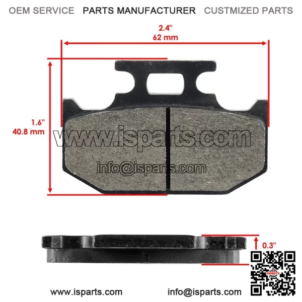 Brake Pads For Yamaha 5B4-25806-01-00  5B4-W0046-00-00  5B4-25806-00-00 - Image 2
