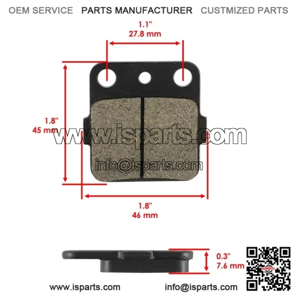 Rear Brake Pads for Kawasaki KLX 230 ABS KLX230 S SE KLX230R S 2017-2024 - Image 2