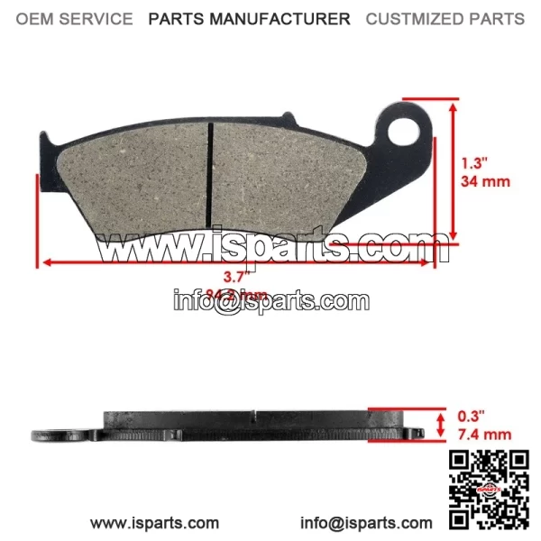 Front Brake Pads for Honda TRX450R 2004-2009 / TRX450ER 2006-2009 2012-2014 - Image 2