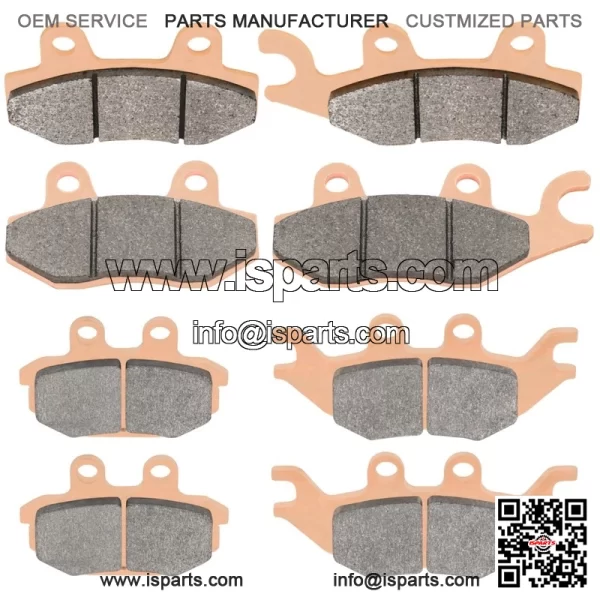 Front & Rear Sintered Brake Pads For Kawasaki KAF820 Mule PRO FX FXR FXT 16-2023 - Image 5