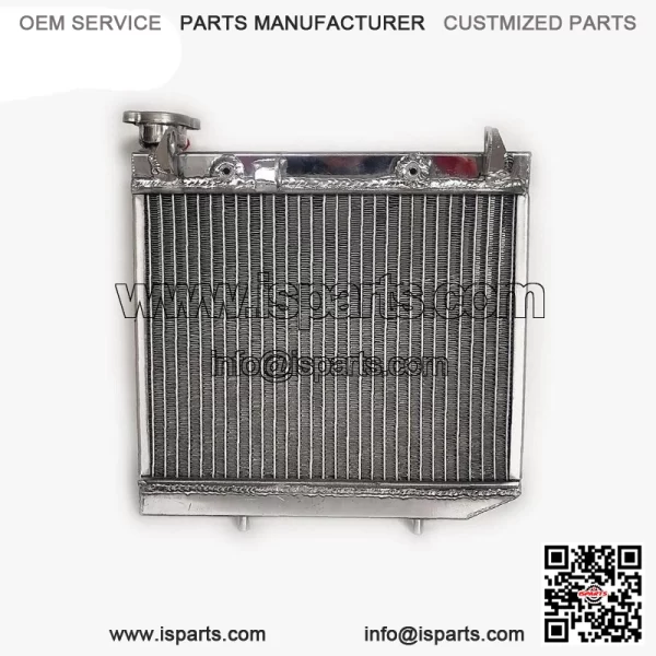 ATV Radiator for 2004-2009 Honda TRX450R TRX450ER 2005 2006 07 Polished Aluminum - Image 3