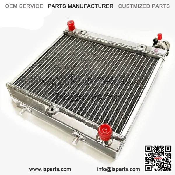 ATV Radiator for 2004-2009 Honda TRX450R TRX450ER 2005 2006 07 Polished Aluminum - Image 4