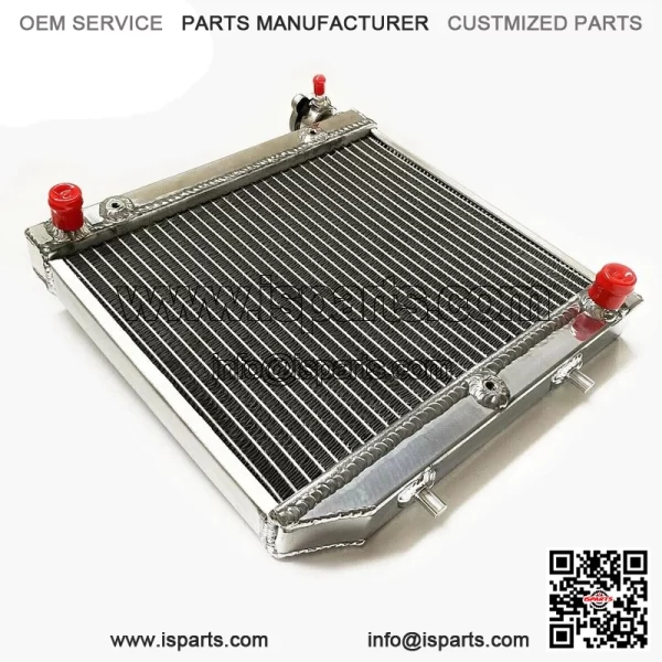 ATV Radiator for 2004-2009 Honda TRX450R TRX450ER 2005 2006 07 Polished Aluminum - Image 5