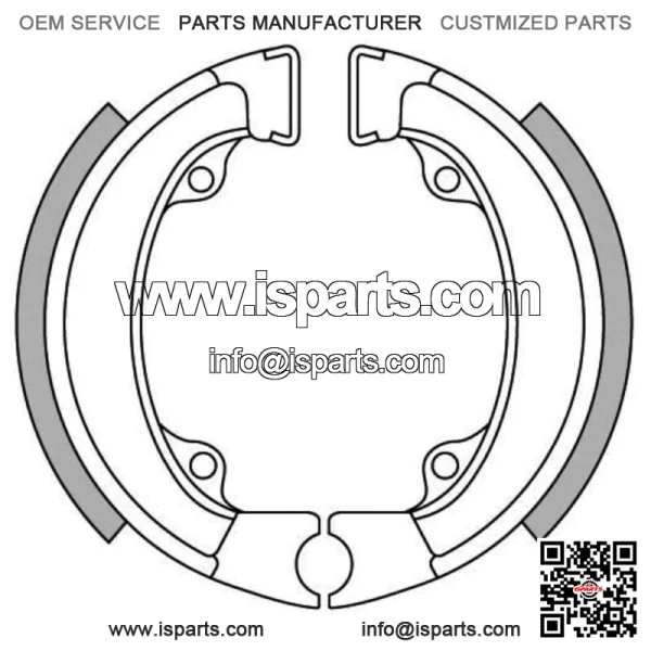 Rear Brake Shoes for Honda QR50 1983-1990