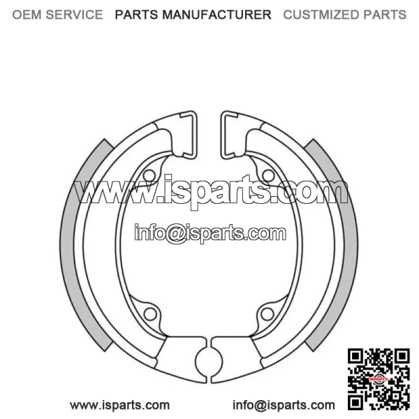 Brand New * * Rear Brake Shoes For HONDA QR50 50cc '83-90