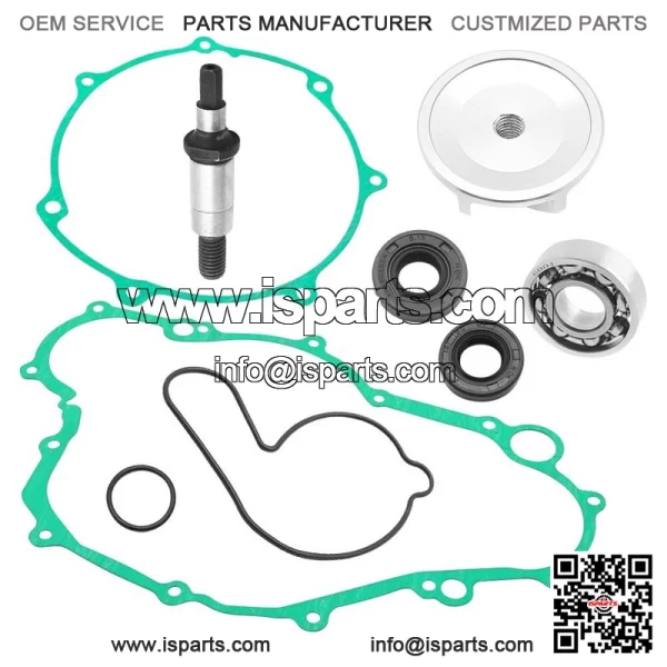 Water Pump Rebuild Kit for Yamaha YFZ450 2004-2013 Impeller Bearing Shaft Gasket - Image 2