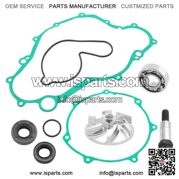Water Pump Rebuild Kit for Yamaha YFZ450 2004-2013 Impeller Bearing Shaft Gasket - Image 4