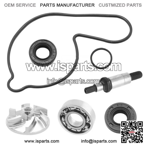 Water Pump Rebuild Kit for Yamaha YFZ450 2004-2013 Impeller Bearing Shaft Gasket - Image 5