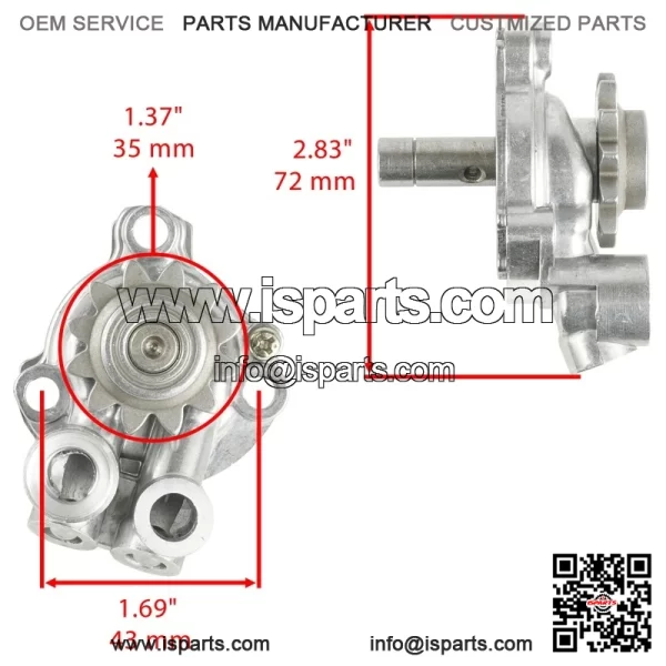 Oil Pump Assembly w/ Rotor fits Yamaha YFZ450 YFZ45LE YFZ450SE YFZ450V 2004-2006 - Image 2