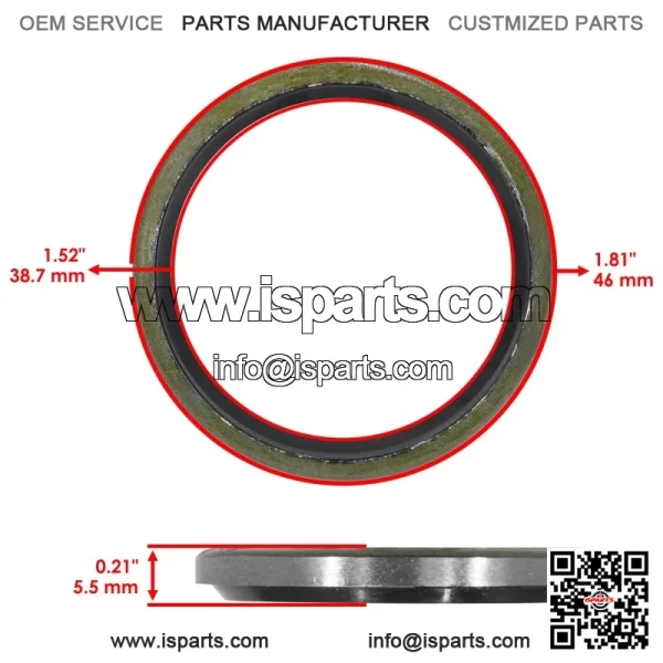 0830-189 Drum Shaft Seal For Arctic Cat Prowler 550 650 700 1000 - Image 2