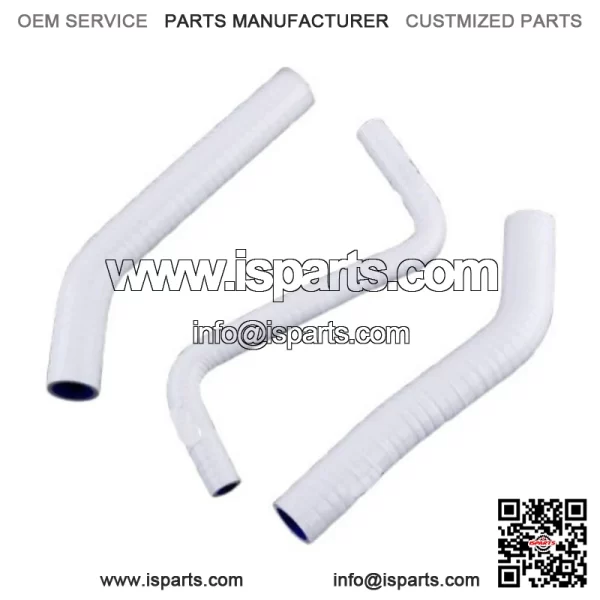 For 2006-2018 Honda TRX450R TRX450ER White Silicone Coolant Radiator Hose Kit - Image 2
