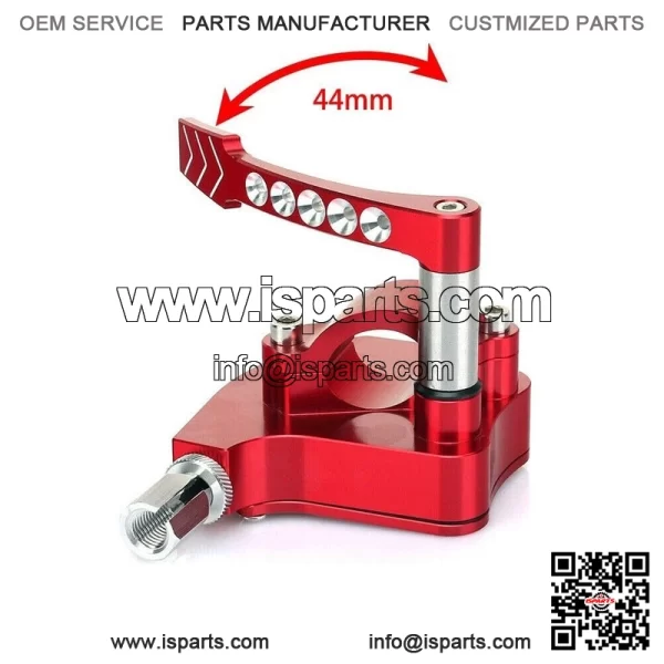 Thumb Throttle Assembly For Honda TRX 450R 450ER 300EX 400EX LT-R450 Billet Red - Image 2