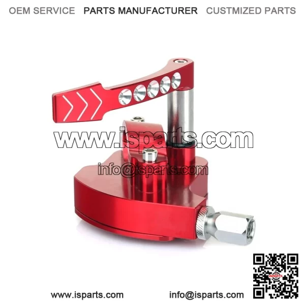 Thumb Throttle Assembly For Honda TRX 450R 450ER 300EX 400EX LT-R450 Billet Red - Image 4