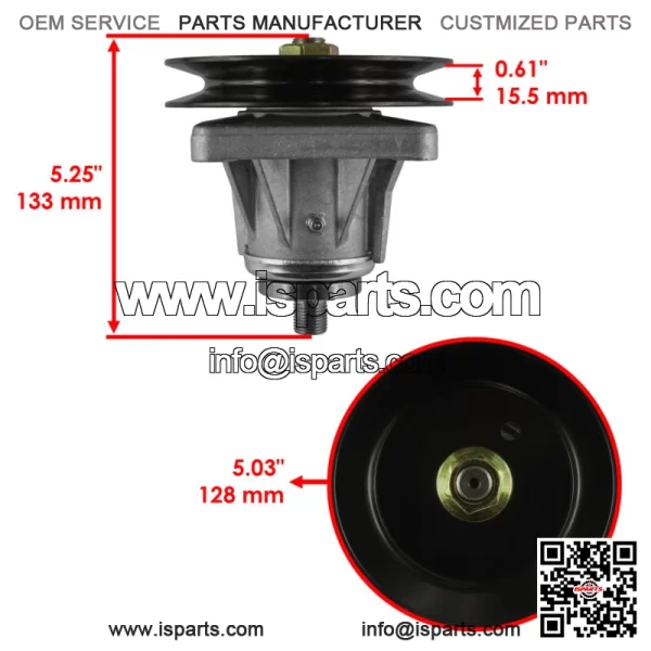 46" Deck Spindles Assemblie for Toro LX460 LX465 LX466 Lawn Tractors / 112-0311 - Image 2