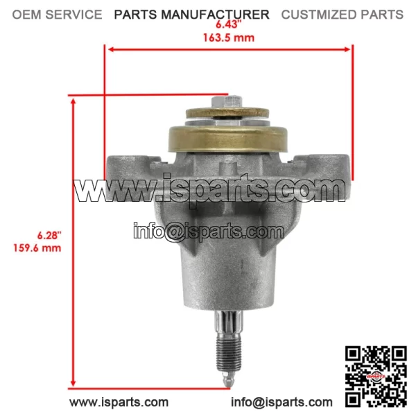 604214 603988 52" Deck Spindle & Pulley For Hustller Raptor Limited Raptor EX - Image 2