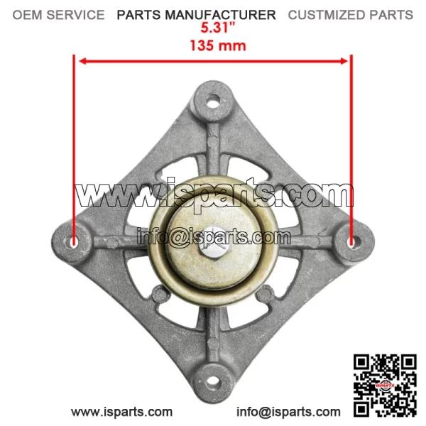 604214 603988 52" Deck Spindle & Pulley For Hustller Raptor Limited Raptor EX - Image 3