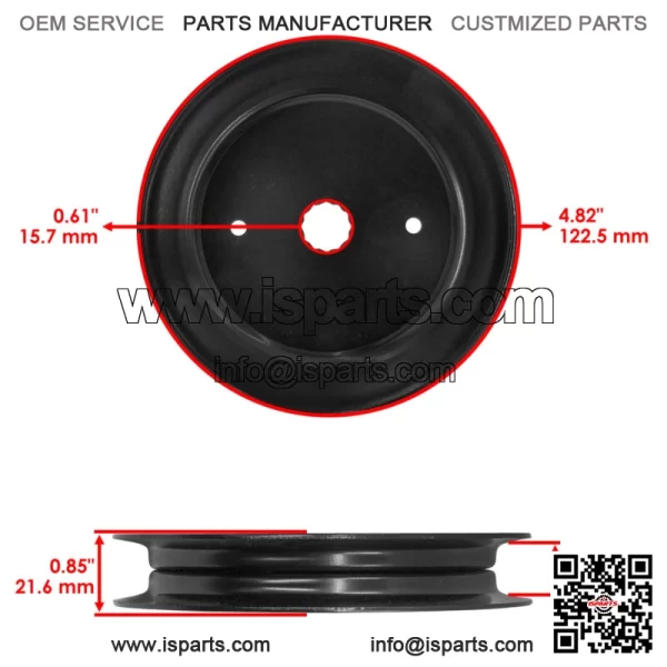 604214 603988 52" Deck Spindle & Pulley For Hustller Raptor Limited Raptor EX - Image 4