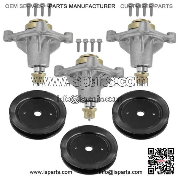 604214 603988 52" Deck Spindle & Pulley For Hustller Raptor Limited Raptor EX - Image 5