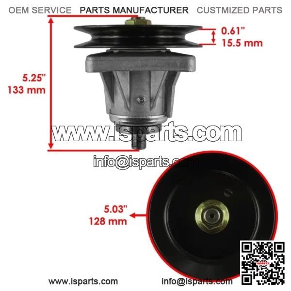46" Deck Spindles for White Outdoor GT205 GT-205 14BU836H190 1998-1999 - Image 2