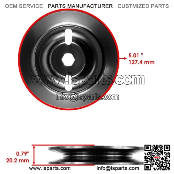 AM137483 M155979 48" Deck Spindle & Pulleys For John Deere Z245 Z255 Z355E - Image 3
