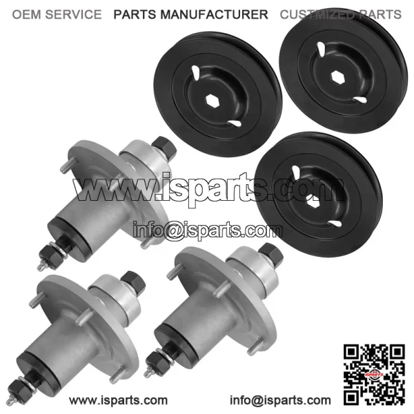 AM137483 M155979 48" Deck Spindle & Pulleys For John Deere Z245 Z255 Z355E - Image 4