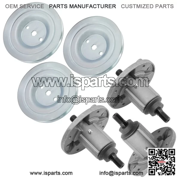 Deck Spindle & Pulley for John Deere 190C D170 E180 G110 LA150 LA175 S180 54" - Image 4