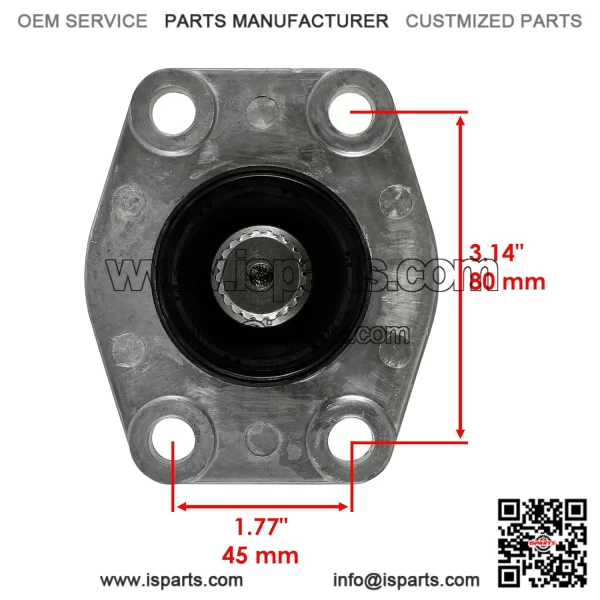 Front Rear Drive Shaft Bearing Carrier Compatible with Kawasaki Mule SX Mule 610 13304-0002 - Image 3