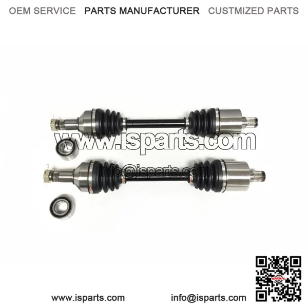 Set of Rear Axles & Wheel Bearings for Arctic Cat Wildcat Trail 700 14-20 - Image 2