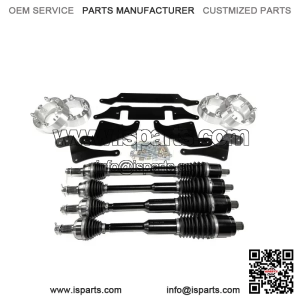 Axles 2" Lift Set with Wheel Spacers for Polaris RZR S 900 & S 1000 - Image 2