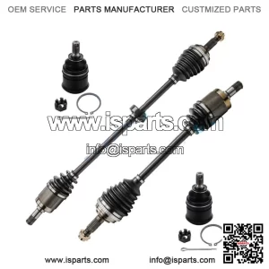 Front CV Axle Shafts Lower Ball Joints for 1992 - 1999 2000 Honda Civic Acura	EL
