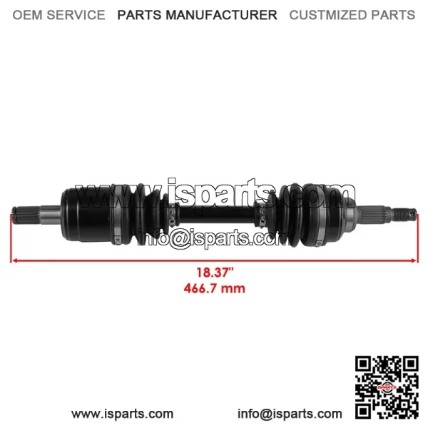 Front CV Joint Axle W/ Bearing for Honda TRX450ES TRX450S Foreman 450 1998-2001 - Image 2