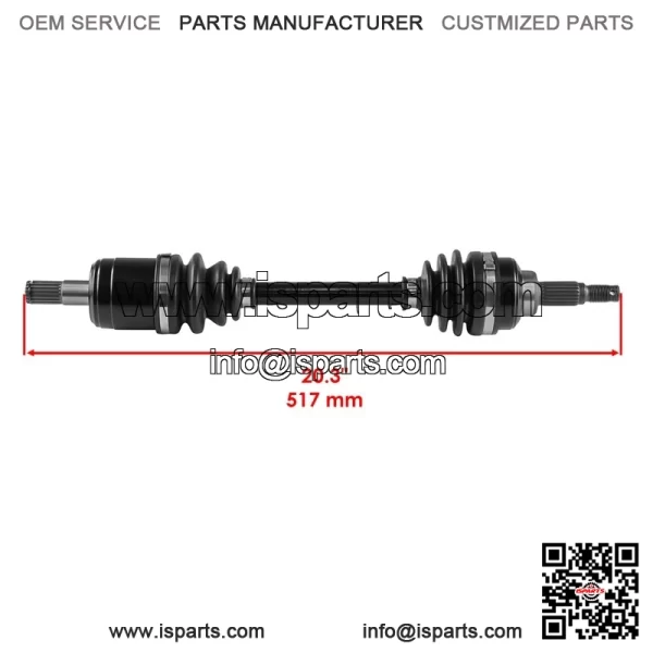 Front CV Joint Axle W/ Bearing for Honda TRX450ES TRX450S Foreman 450 1998-2001 - Image 4