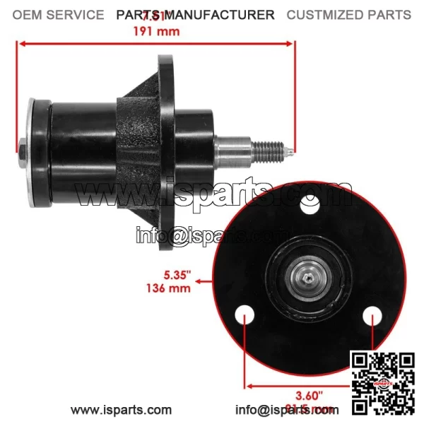 72" Deck Spindle Assembly For Bush Hog ATH720 FTH 720 RDTH 72 TD-1500 TD-1700 - Image 2