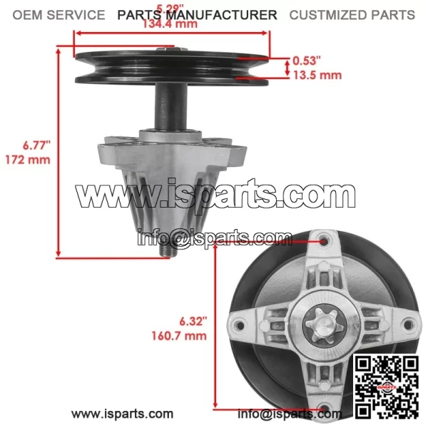 46" Deck Spindle for MTD Craftsman T135 T140 T150 T1500 T1600 T1700 T1900 T2600 - Image 2