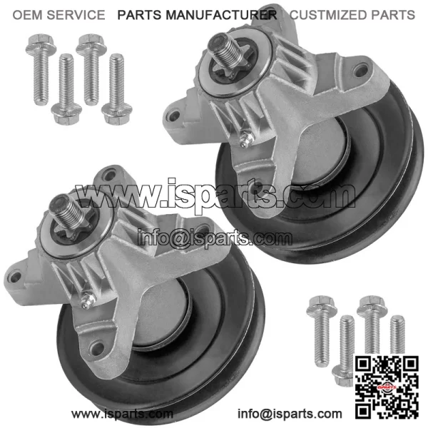 38" Deck Spindle w/ Pulley for White Outdoor LT-1700 13AV77TF090 13WV77TF090 - Image 5