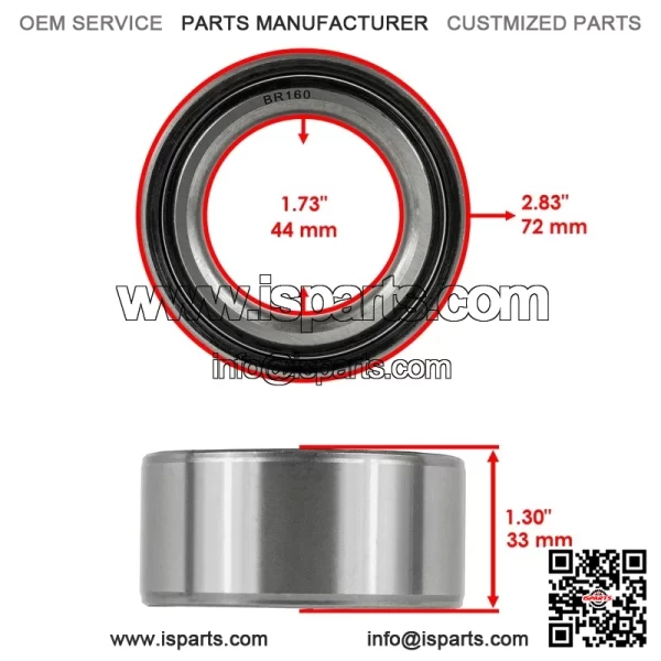 DAC447233-2RS DAC447233 DAC4472W Double Row Rubber Sealed Ball Bearings 44x72x33 - Image 2
