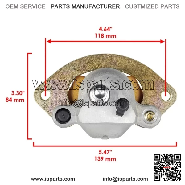 1913405 1913403 Front or Rear Right Brake Calipers with Pads For Polaris - Image 2