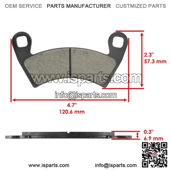 Front And Rear Brake Discs and Pads For Polaris General 1000 XP 1000 2020-2024 - Image 2