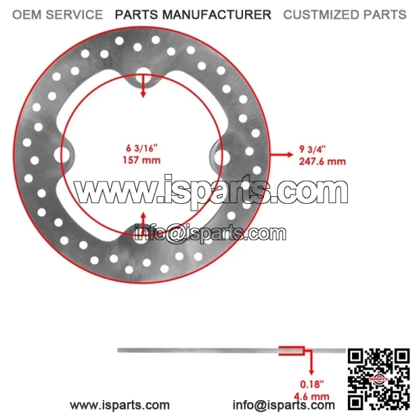 Front And Rear Brake Discs and Pads For Polaris General 1000 XP 1000 2020-2024 - Image 4