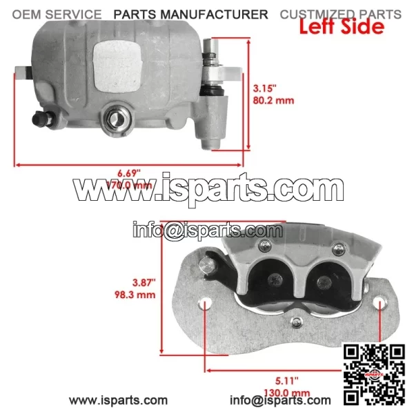 Front Left Brake Caliper For CanAm Defender HD7 Max HD9 Max Pro HD10 2024-2025 - Image 2