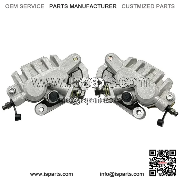 Front Left Right Brake Calipers & Pads for Honda TRX450R Sportrax 450 2004-2009
