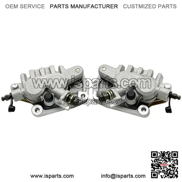 Front Left Right Brake Calipers & Pads for Honda TRX450R Sportrax 450 2004-2009 - Image 2