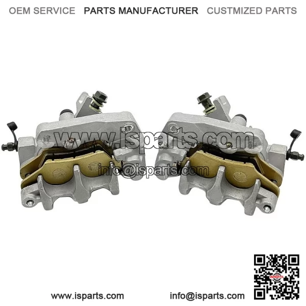 Front Left Right Brake Calipers & Pads for Honda TRX450R Sportrax 450 2004-2009 - Image 3