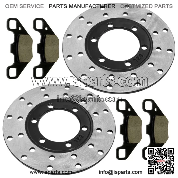 0454412 Front Brake Disc & Pads For Polaris RZR 170 2009-21 Left & Right - Image 4