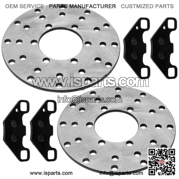0454412 Front Brake Disc & Pads For Polaris RZR 170 2009-21 Left & Right - Image 5