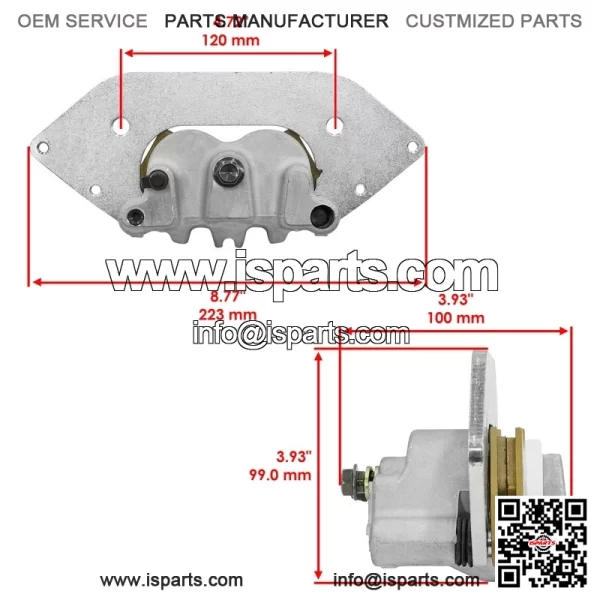 Front Brake Calipers For Polaris Ranger XP 1000 Crew XP 1000 2021-2022 - Image 3