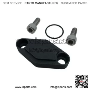 Parking Brake Block Off Kit - Black with Stainless Bolts for Yamaha YFZ450 04-22