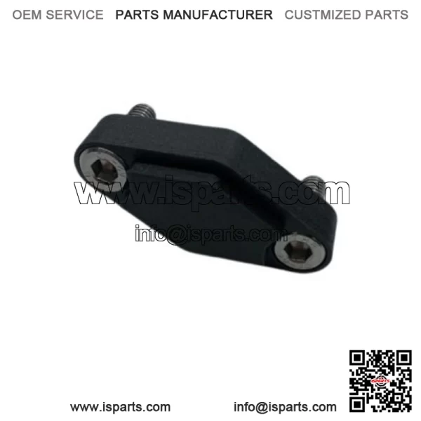 Parking Brake Block Off Kit - Black with Stainless Bolts for Yamaha YFZ450 04-22 - Image 3